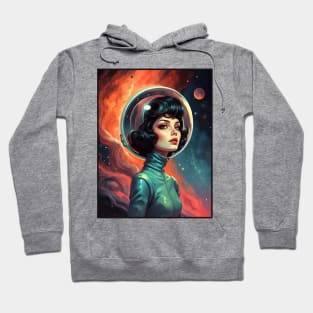 Retro Astronaut Girl Hoodie